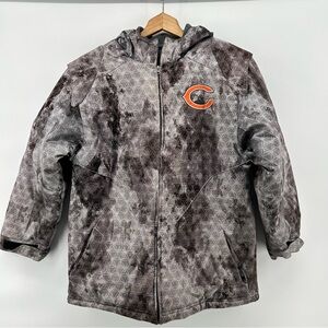 Chicago Bears Reebok On Field Full Zip Hooded Women’s Sz M Camo Winter‎ Jacket